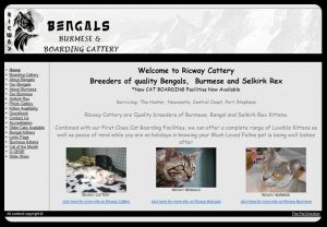 Visit Ricway Bengals Burmese & Boarding Cattery